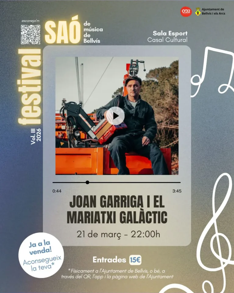 Festival Saó – Joan Garriga i el Mariatxi galàctic