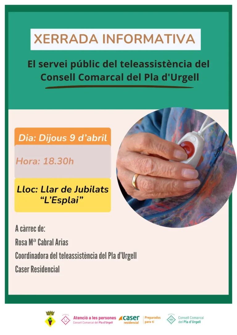 Xerrada teleassistència