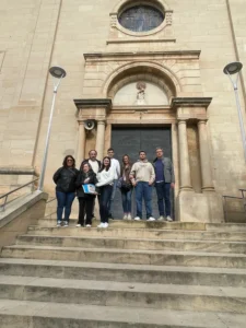 Angelina Torres Vallbona, visita de la família