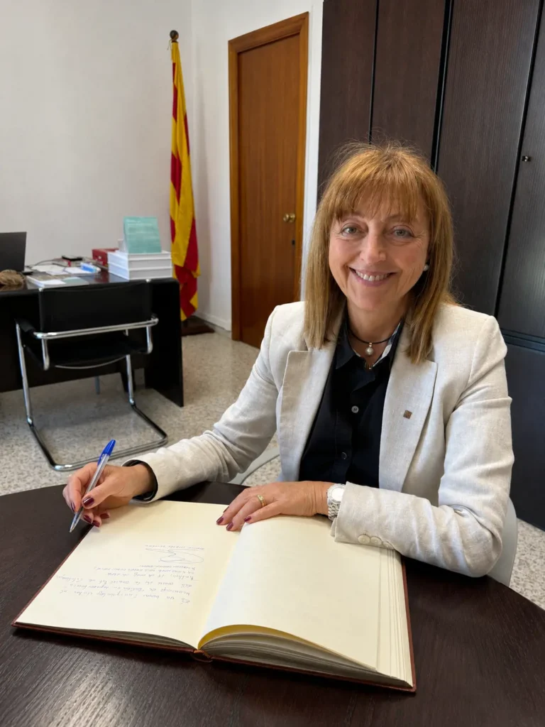 Visita de la Directora dels Serveis Territorials d’Administració Local a Lleida, Emilia Chacon